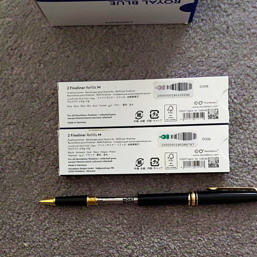 Montblanc resin ballpoint pen - montblanc,