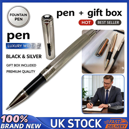Montblanc black fountain pen - montblanc,
