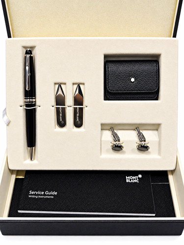 Montblanc black ballpoint pen - black,