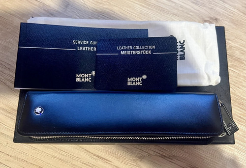 Mont blanc black leather - mont,