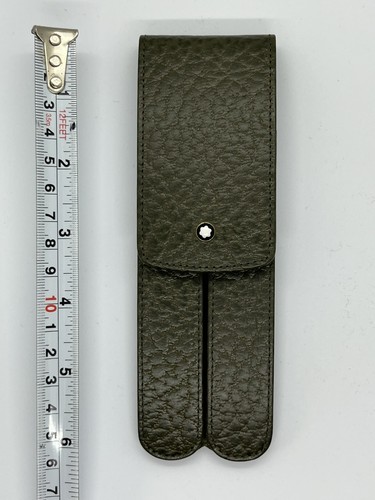 Montblanc glove green leather - montblanc,