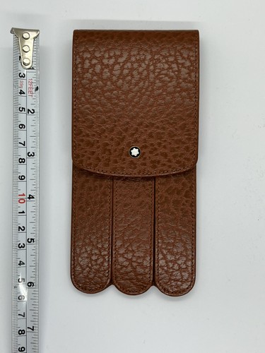 Montblanc glove cognac leather - montblanc,