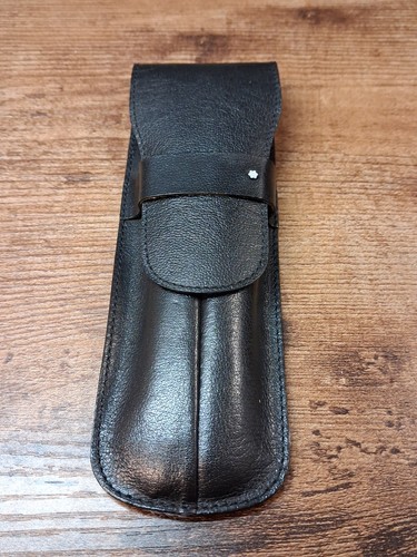 Montblanc leather pen case - montblanc,