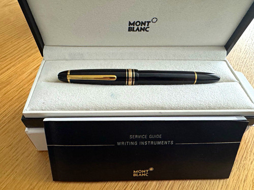 Montblanc black resin fountain - montblanc,