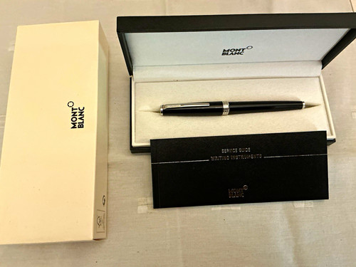 Montblanc metal ballpoint pen - montblanc,